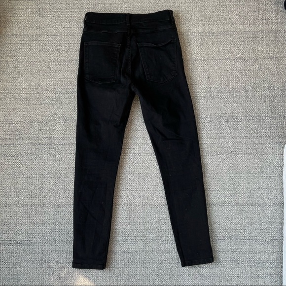 Zara womens high waisted skinny black jeans - size 6 - Picture 5 of 9